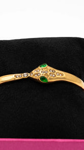 Royal Serpent Gold Bangle